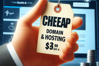 buy cheap domain and hosting and connect wordpress free