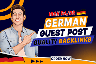 build dofollow german guest post high authority white hat quality SEO backlinks