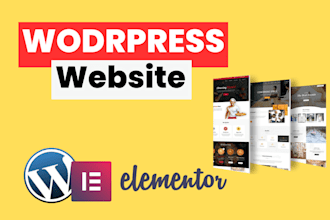 create wordpress website with elementor