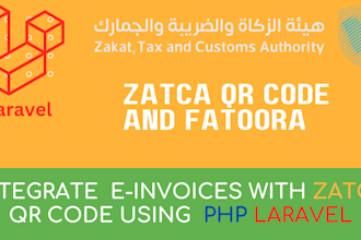 add zatca e invoicing system with fatoorah qr code in your website