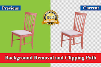 do photo background removal, clipping path and photo editing