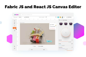 build HTML5 canvas editor using fabric js and react js