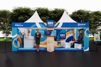 3d design custom exhibition tent for event