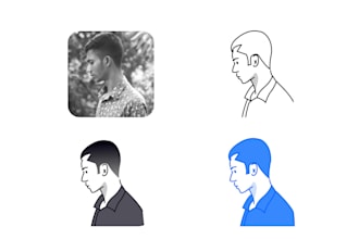 design a custom cartoon portrait from your image