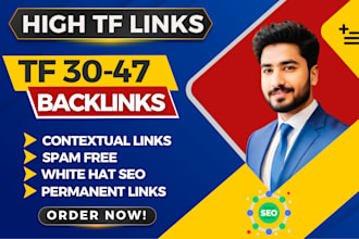 create high trust flow tf 30 plus dofollow backlinks