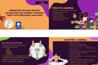 create interesting powerpoint slides for your coursework, project, business