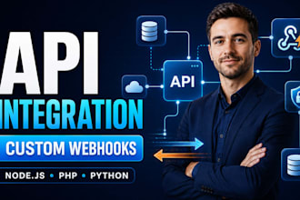 do professional api integration and custom webhook setup