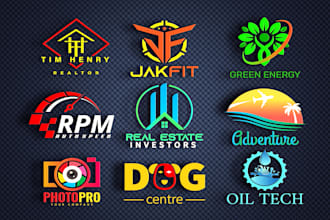do modern minimalist 3d business logo design