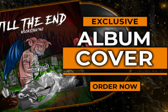 do illustrate album cover for spotify, amazon or apple music