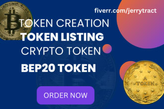 token creation, token listing, crypto token bep20 token