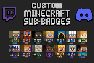 create custom minecraft sub badges