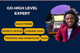 create a webpage on go high level,high level account setup