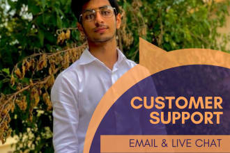 provide email support and be your live chat agent