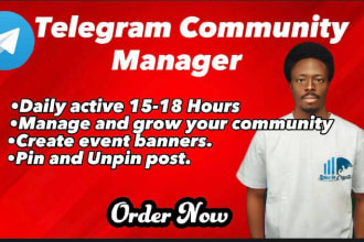 be your telegram group admin or moderator