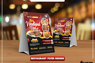 digital restaurant flyer poster, banner food menu cafe price list brochure