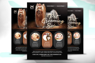 design puppies, pet shop, puppy training, for sale flyers