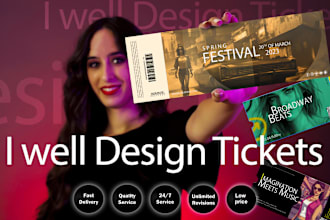 design all type of tickets