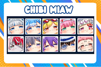draw cute chibi character for you