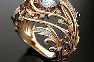 create 3d jewelry design for 3d printing