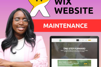 manage, update, and maintain your wix website