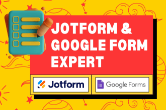 create professional jotforms and google forms