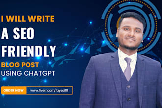 write a SEO friendly blog post using chatgpt
