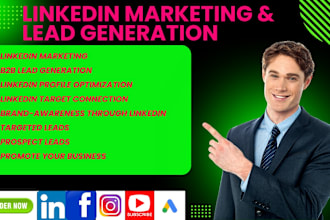 be your linkedin business page growth marketing, promotion, lead generation,b2b