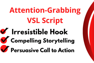 write high converting video sales letter script, vsl script