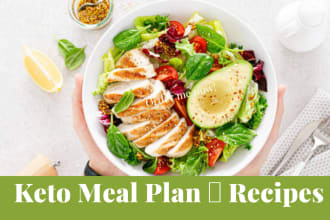do a personalised keto diet, meal plan with recipes