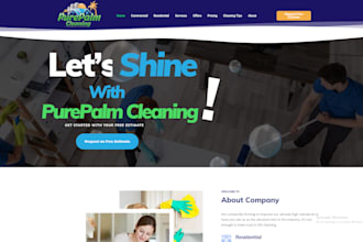 build house or office cleaning service website with bookingkoala