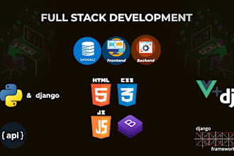 develop a web app with vue and django python