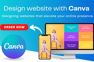 create amazing and beautiful websites using canva