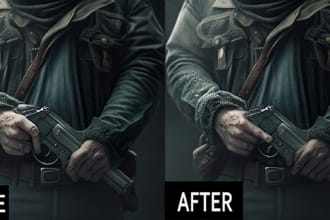 edit mistakes, correct the hands of your ai artwork, midjourney dall e etc