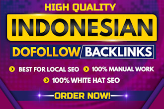 make high authority da dr tf indonesian id backlinks
