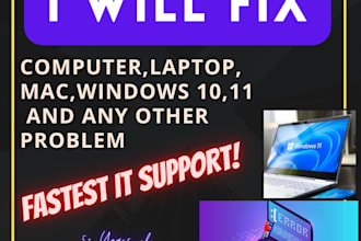 repair, fix your windows, mac computer, laptop, pc remotely