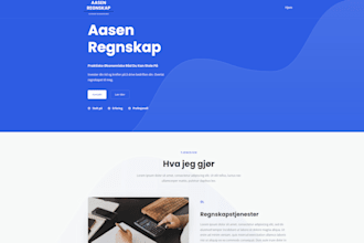 create a responsive wordpress website norsk or english