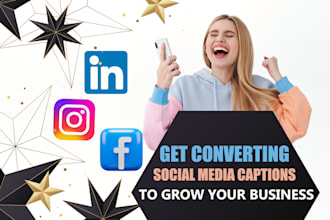 write social media captions copywriting and instagram marketing content