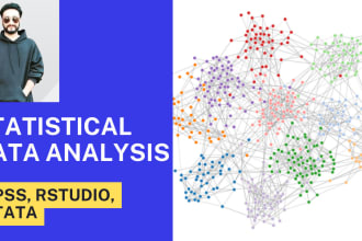 do statistical data analysis using spss, rstudio, python