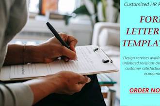 design HR forms, letters or templates to streamline your HR processes