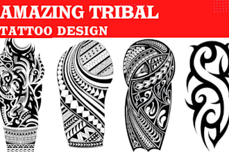Hot Deals!  create professional and amazing tribal tattoo design