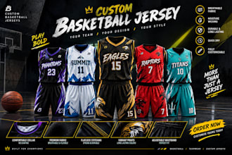 design basketball sublimation jersey or uniform