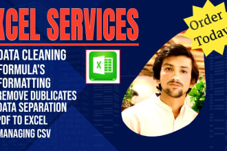 clean, format, organize, split and merge excel or CSV file