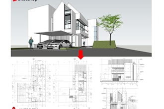 make a 2d working drawing in autocad from your 3d sketchup