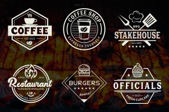 design restaurant, bar, coffee shop, bbq, bakery, cafe, food logo