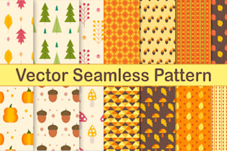 design a vector seamless pattern for you
