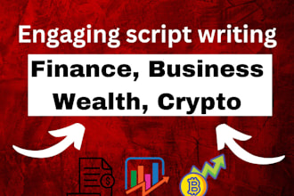 expert script writing for finance and business content