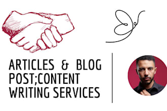 write your blogs and articles