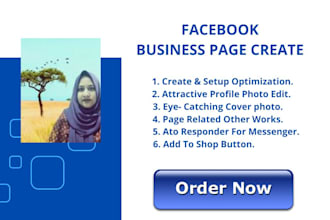 do facebook business page create