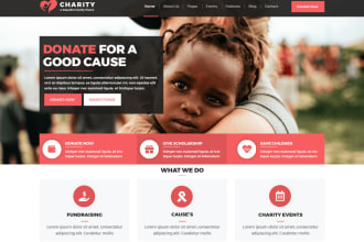 create crowdfunding, charity, nonprofit, ngo , fundraising , donation website