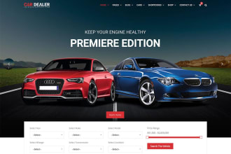 design car website, car dealer website,car mechanic , car spare part website